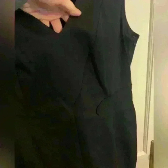 LaVia18 Navy Linen Like Cotton Dress, Italian size 46, Women’s Size 10 - Picture 8 of 13